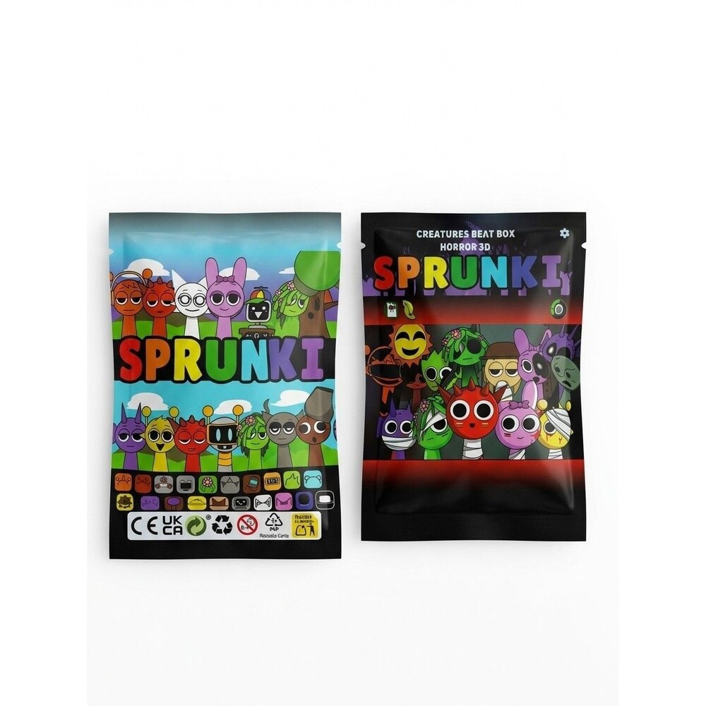 Lot of 3 Sprunki Blind Bag Figures Creatures Beat Box Horror 3D Retake...
